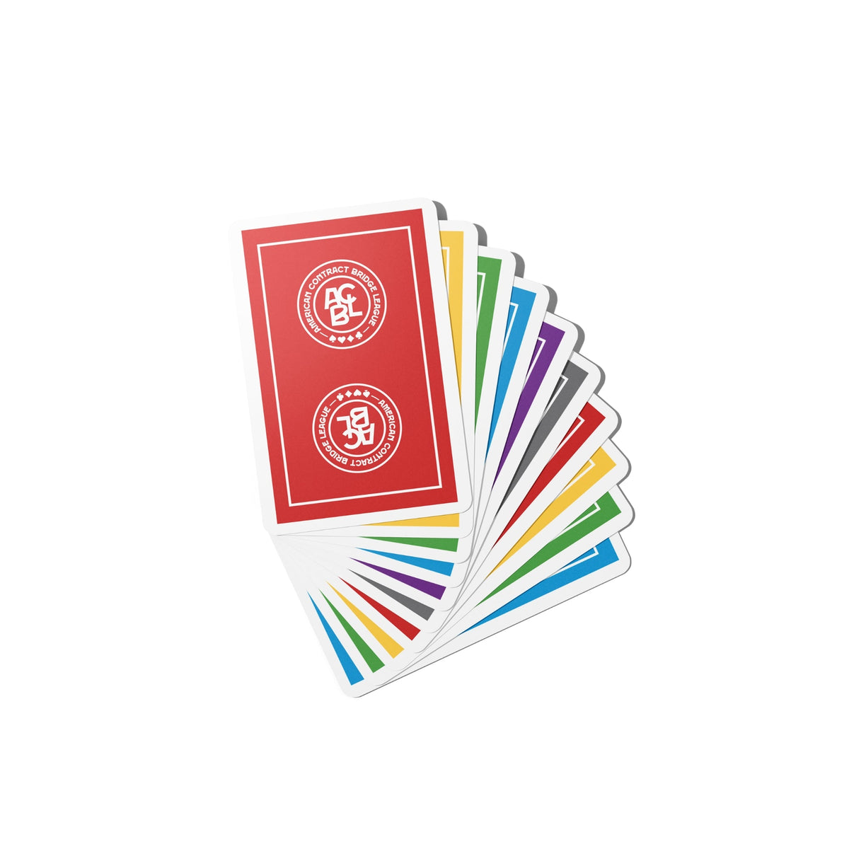 Regular Index 12 Cellophane-Wrapped Decks - Traditional Coated ACBL Bridge Playing Cards
