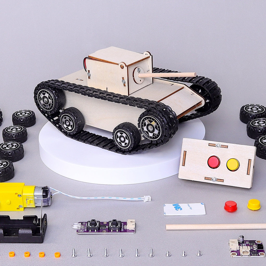 Remote-Controlled Tank DIY Kit, Educational STEM Toy