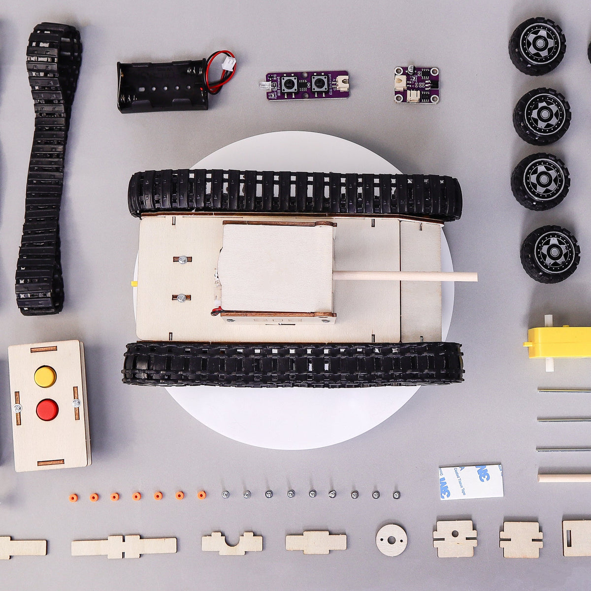 Remote-Controlled Tank DIY Kit, Educational STEM Toy