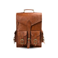 Vintage Leather Backpack Rucksack