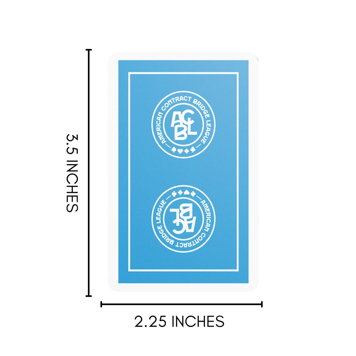 Regular Index 12 Cellophane-Wrapped Decks - Traditional Coated ACBL Bridge Playing Cards